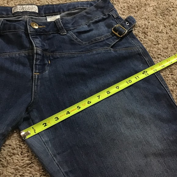 Phat Fashions Silver Label Size 15 Capri Jeans Women's Side Buckles - Picture 6 of 14